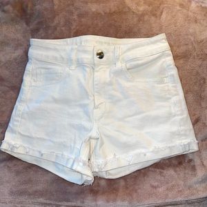 American eagle white high waisted shirts